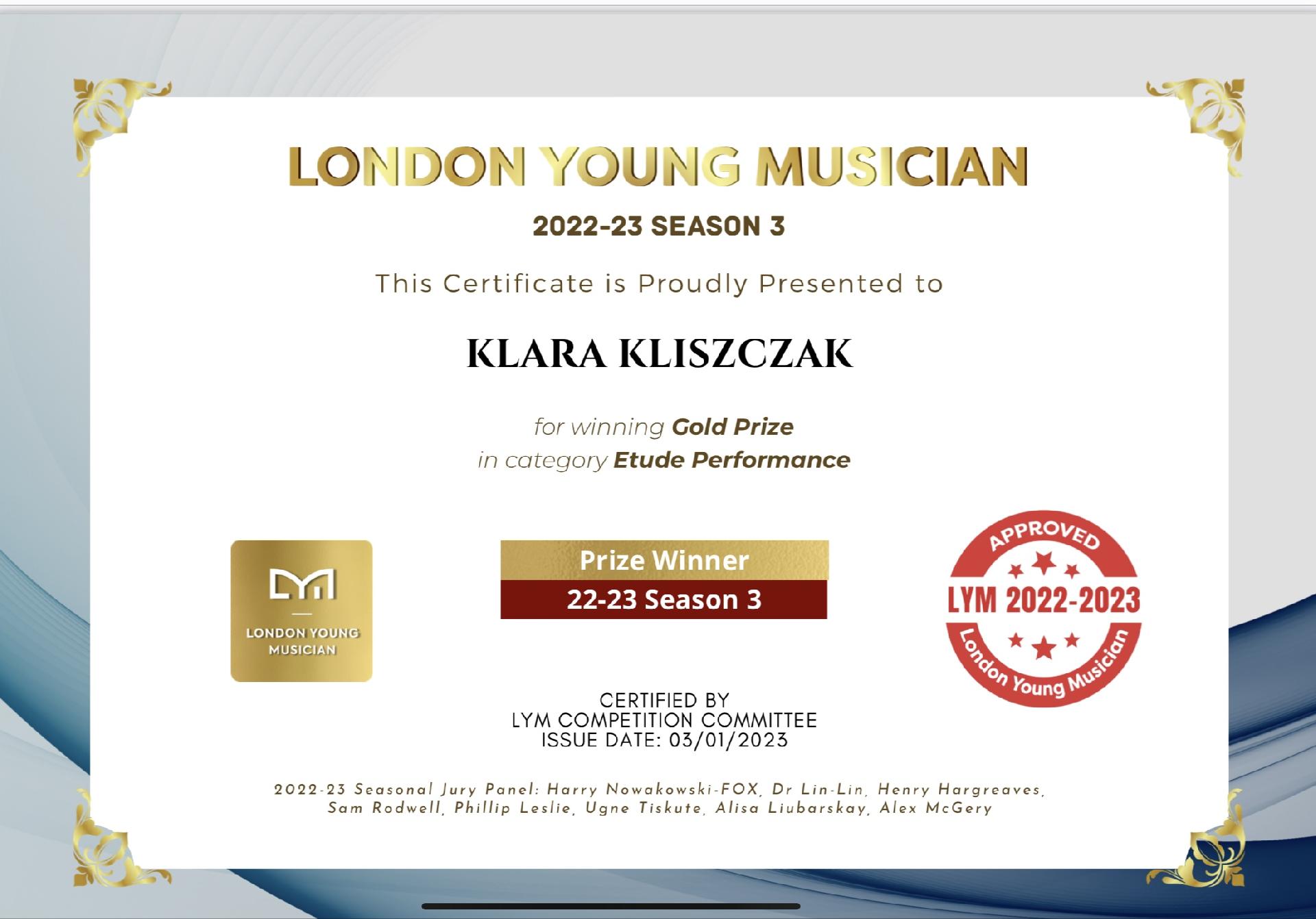 London Young Musician I 2023