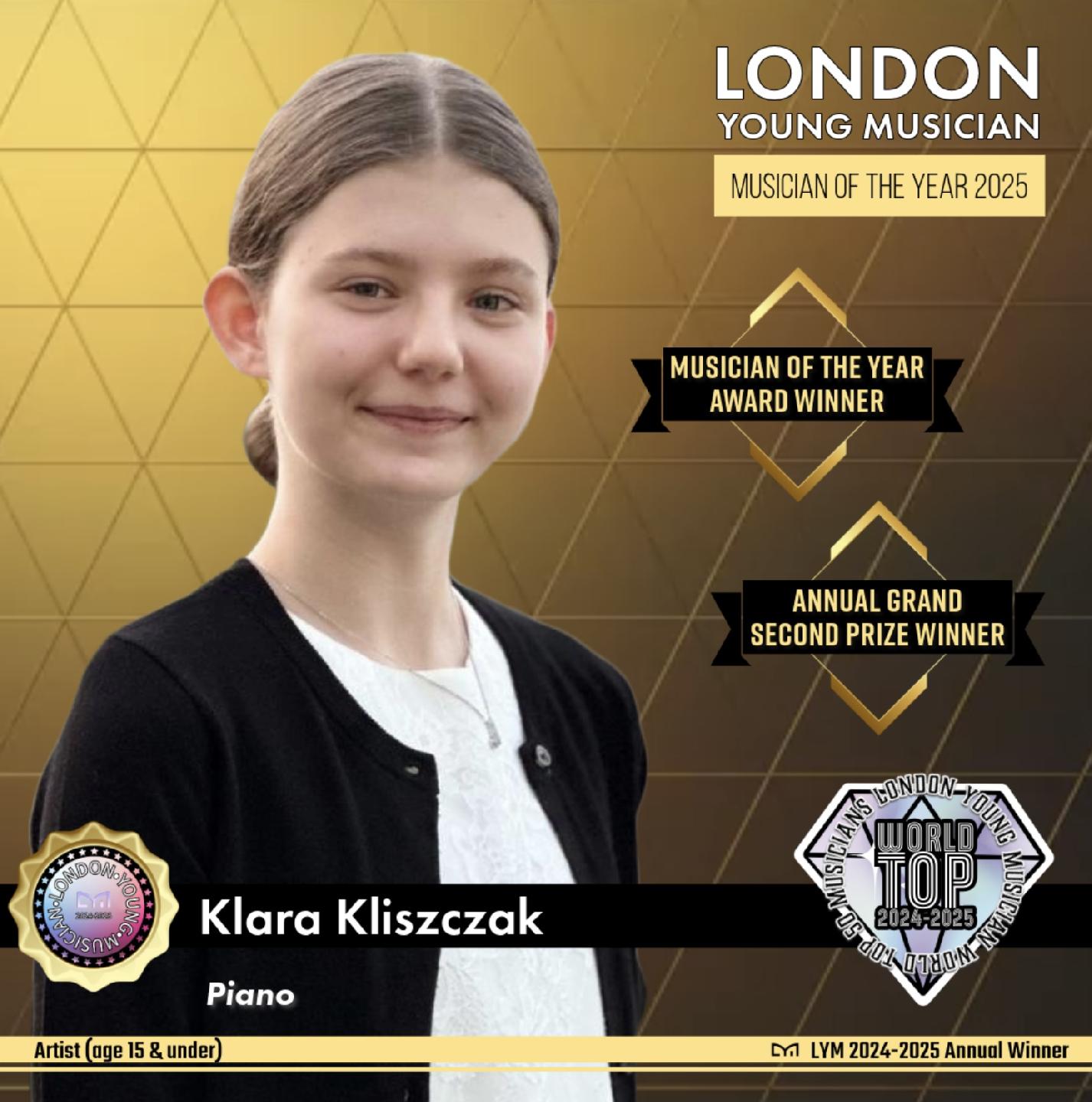 Musician of The Year 2025 - London Young Musician Annual Competition - Londyn, Wielka Brytania 21 IV 2025