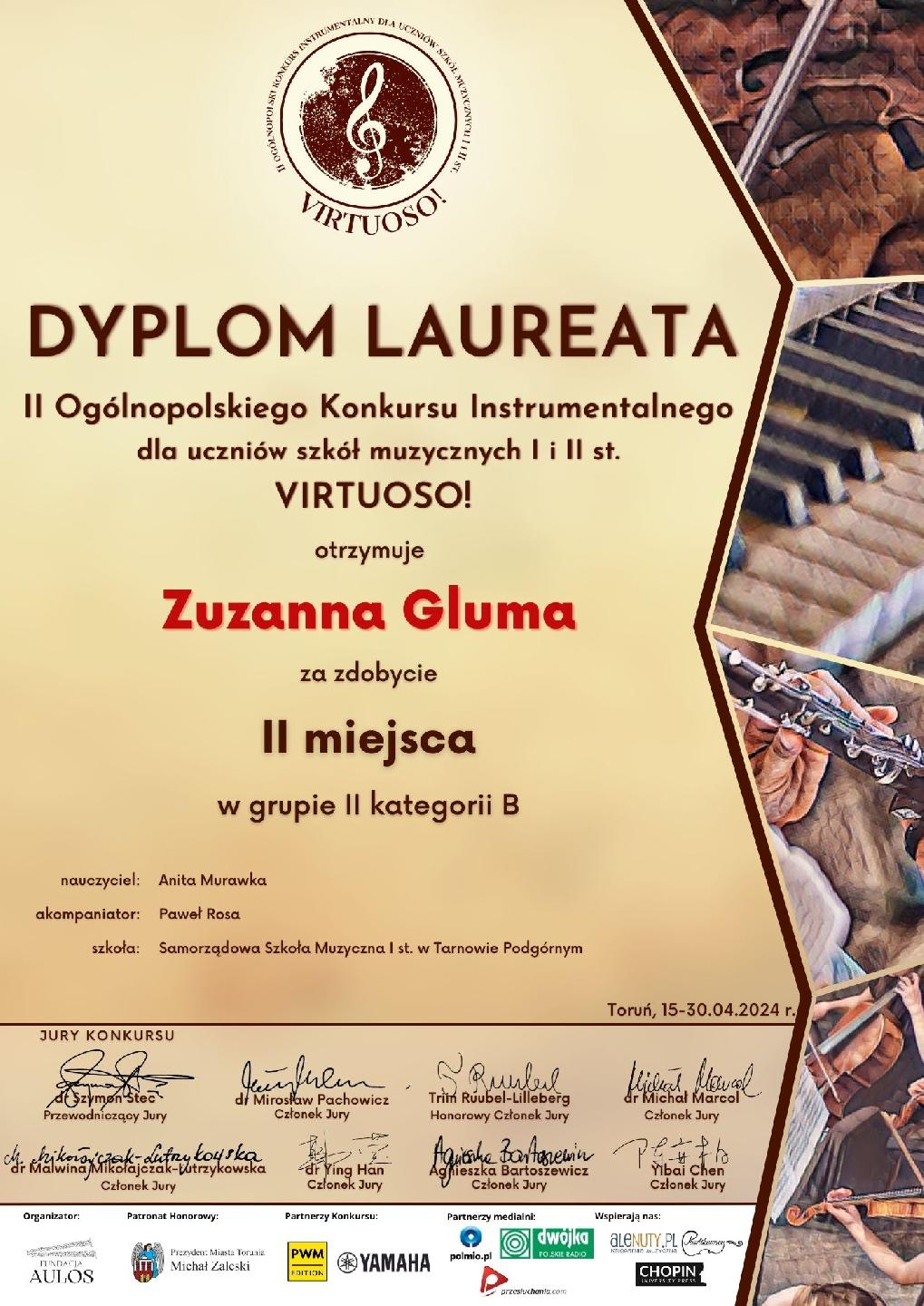 II Ogólnopolski Konkurs Instrumentalny VIRTUOSO 15-30 V 2024