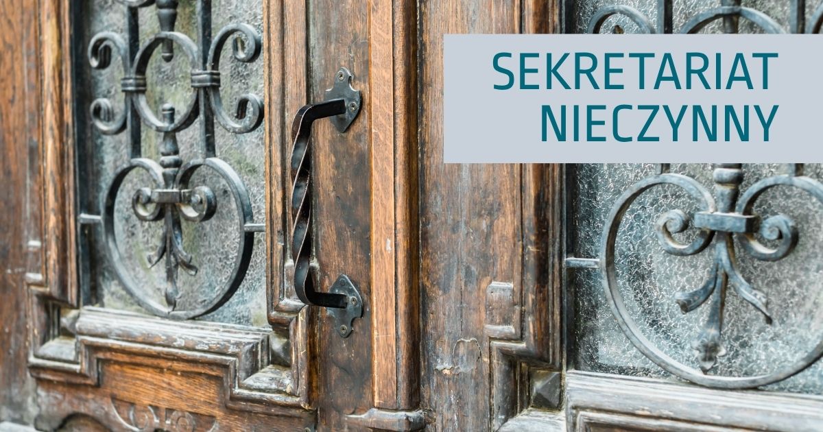 16.09 środa - nieczynny sekretariat